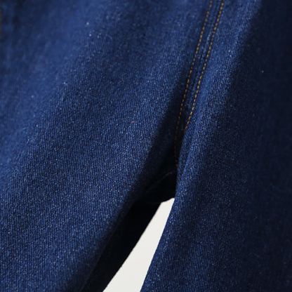 Toddler Baby Navy Button Front Denim Overalls - image 8