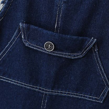 Baby Toddler Vintage Indigo Denim Pocket Overalls - image 6