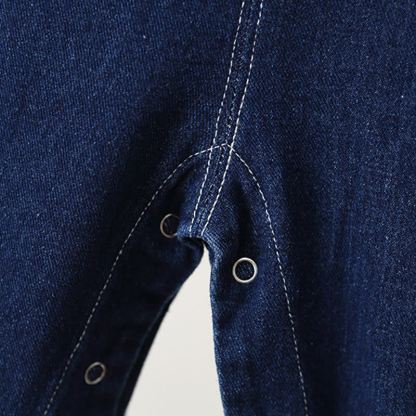 Baby Toddler Vintage Indigo Denim Pocket Overalls - image 7