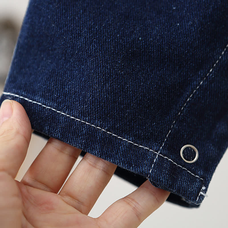 Baby Toddler Vintage Indigo Denim Pocket Overalls - image 9