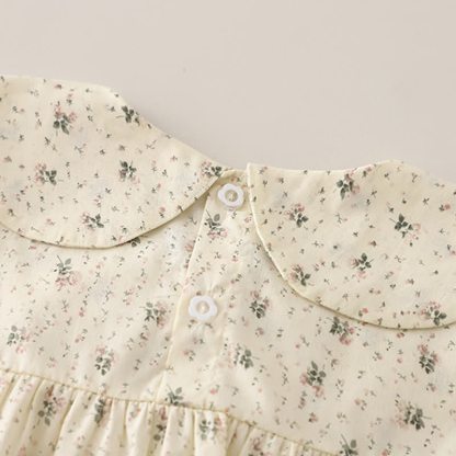 Toddler Girl Long Sleeve Floral Blouse and Denim Pants 2-piece Set - image 7