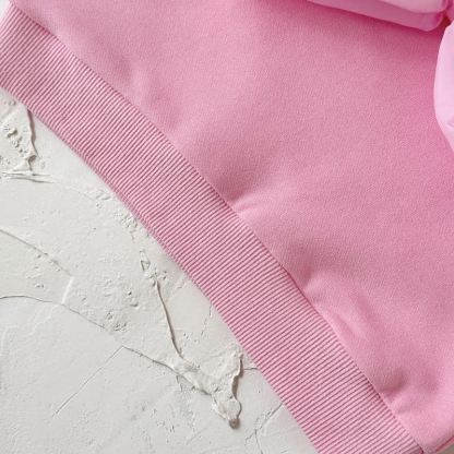 Baby Pink Bow Sweatshirt and Polka Dot Leggings Set - image 5