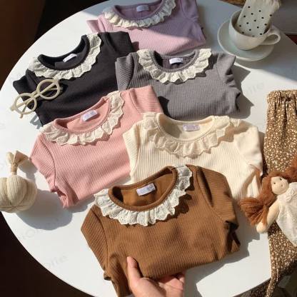 Toddler Girl Ruffle Lace Long Sleeve Shirt - image 2