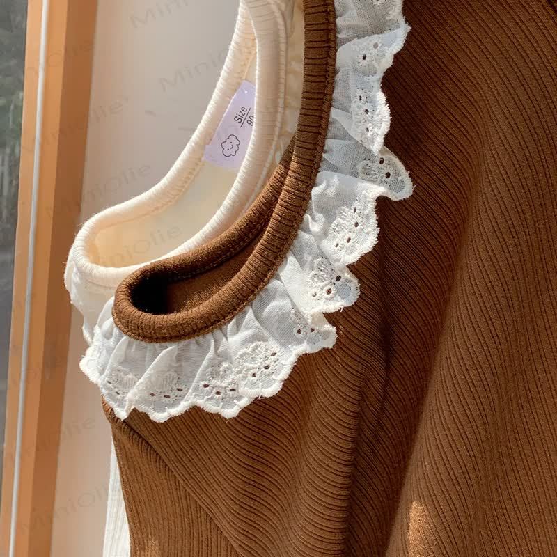 Toddler Girl Ruffle Lace Long Sleeve Shirt - image 10