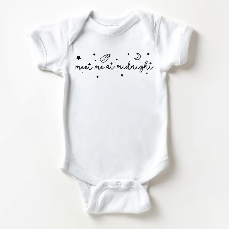 MEET ME AT MIDNIGHT Baby White Bodysuit - White - 18-24M - image 1