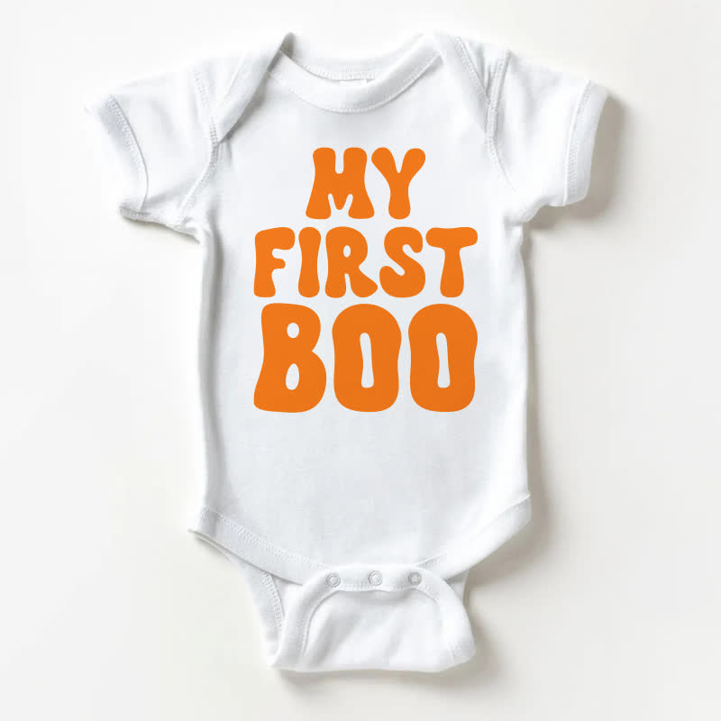 MY FIRST BOO Baby White Bodysuit - White - 18-24M - image 1