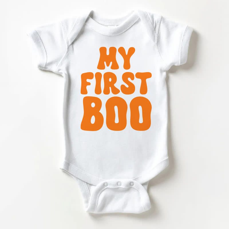 MY FIRST BOO Baby White Bodysuit - White - 18-24M - image 1