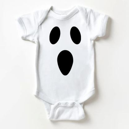 Baby Funny Face White Bodysuit - White - 18-24M - image 1