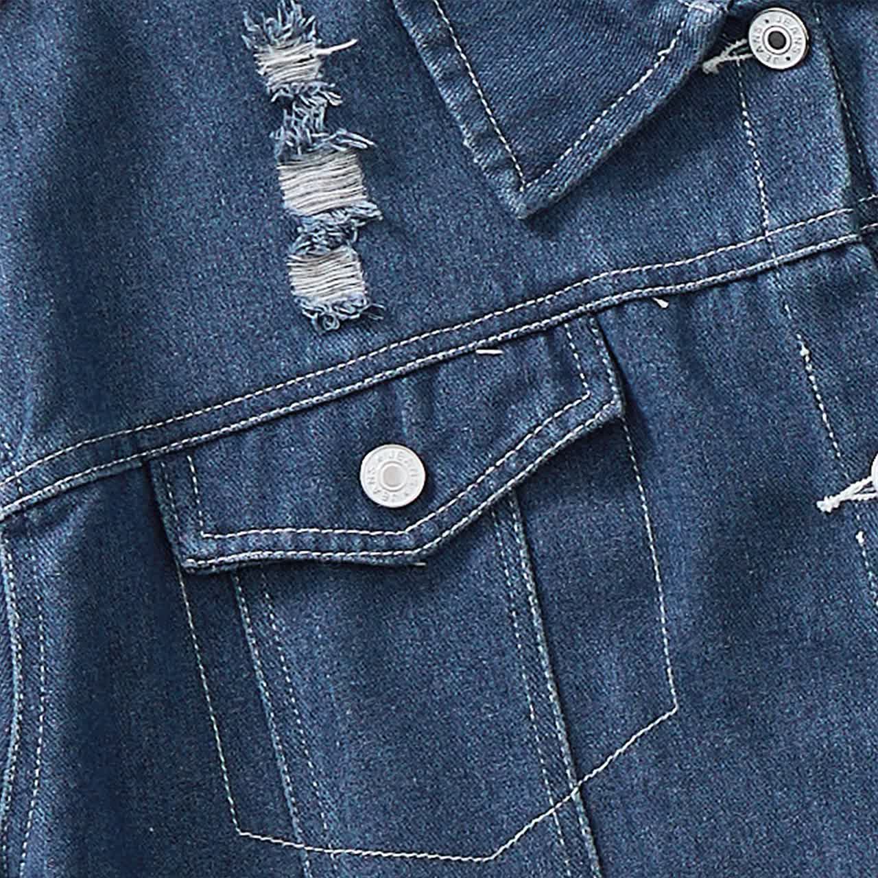 DADDY'S FOOTBALL BUDDY Toddler Kid Denim Jacket - image 4