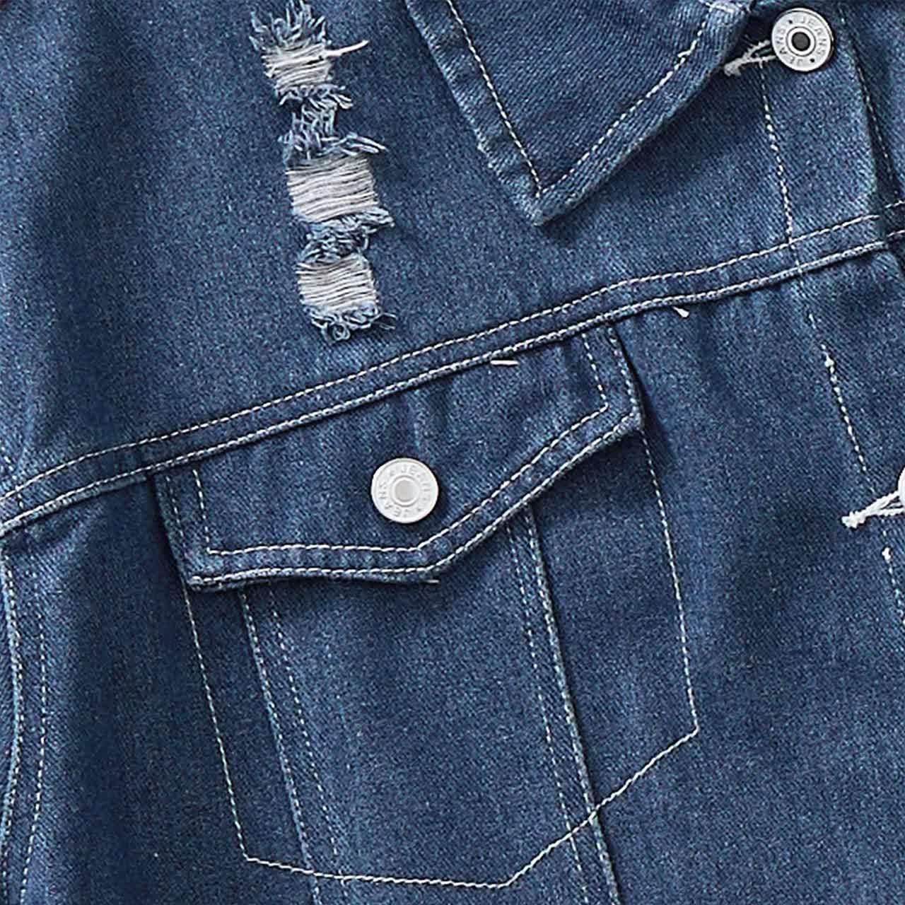 DADDY'S FOOTBALL BUDDY Toddler Kid Denim Jacket - image 4