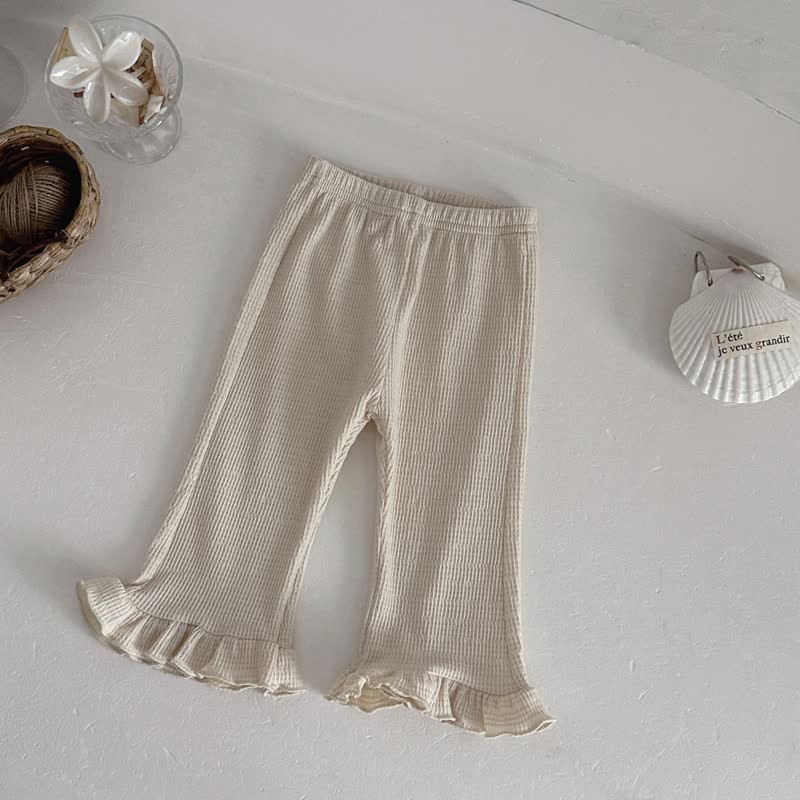 Baby Toddler Textured Ruffle Trim Cardigan and Pants Set - image 5