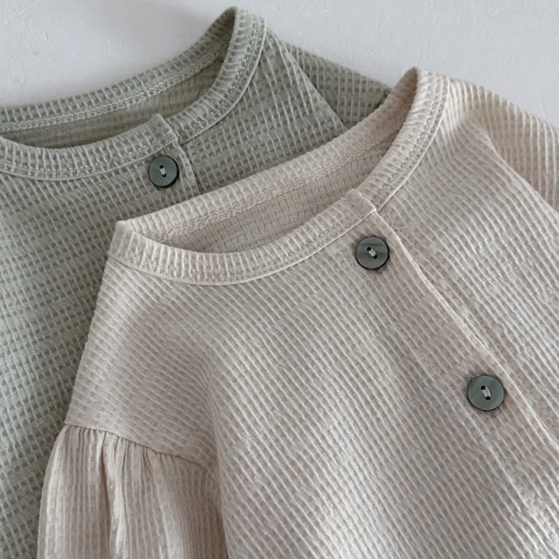 Baby Toddler Textured Ruffle Trim Cardigan and Pants Set - image 8
