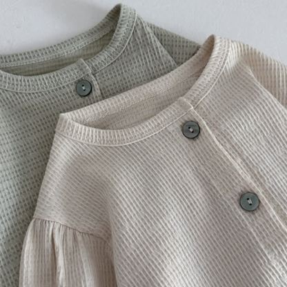 Baby Toddler Textured Ruffle Trim Cardigan and Pants Set - image 8