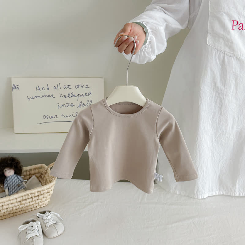 Baby Solid Color Ribbed Top or Halloween Themed Overalls with Hat - Beige Tee - 18-24M - image 6