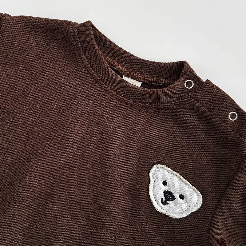 Baby Animal Patch Sweatshirt and Pants Set - image 4