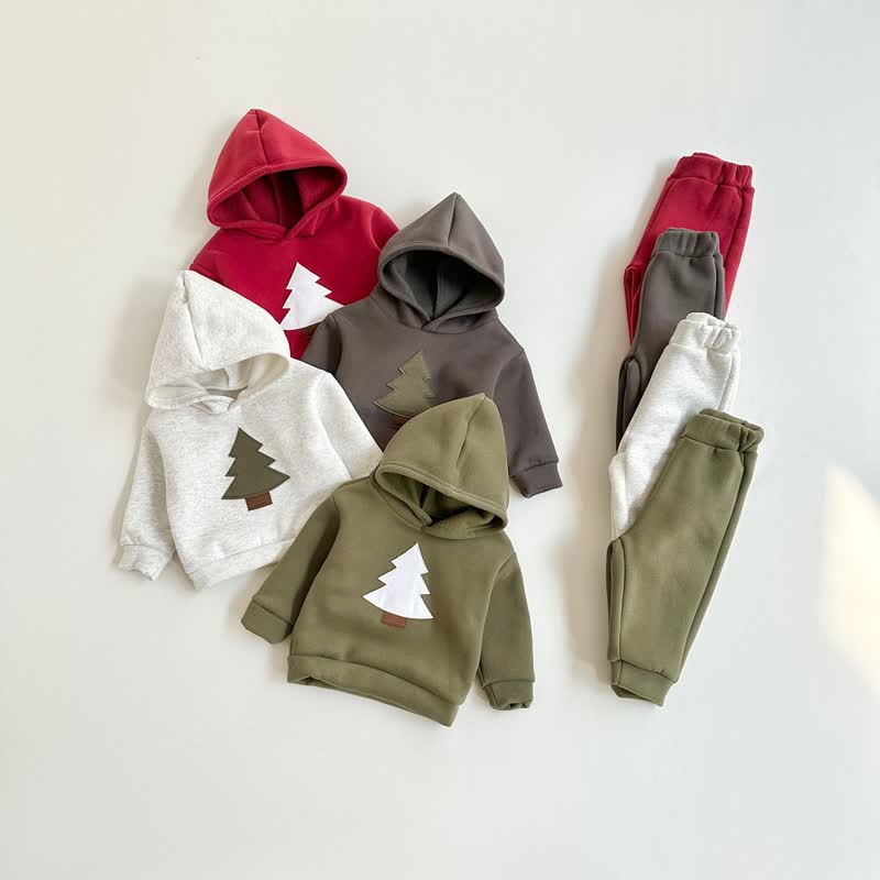 Baby Toddler Tree Applique Hoodie and Jogger Set - image 5