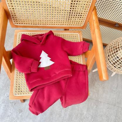 Baby Toddler Tree Applique Hoodie and Jogger Set - image 7