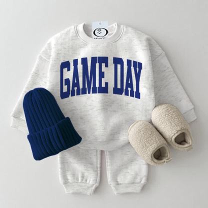 GAME DAY Baby Light Grey Sweatshirt 2-piece Set - Light Grey - 2-3T - image 1
