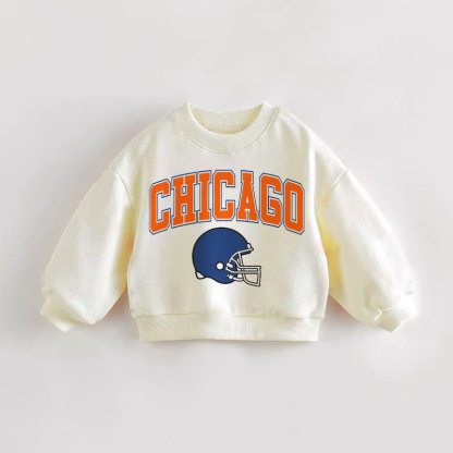 CHICAGO Baby Toddler Football Cream Sweatshirt - Cream - 3-5T - image 1