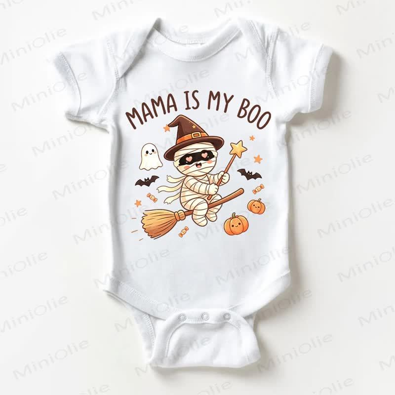 MAMA IS MY BOO Baby White Bodysuit - White - 18-24M - image 1