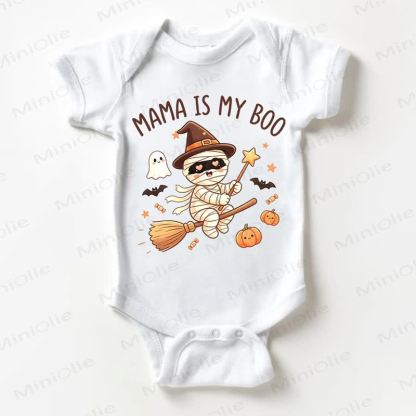 MAMA IS MY BOO Baby White Bodysuit - White - 18-24M - image 1