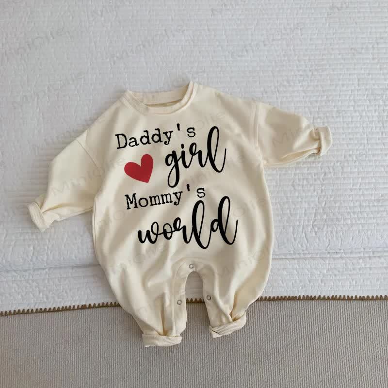DADDY'S GIRL MOMMY' WORLD Baby Beige Romper - Beige - 2-3T - image 1