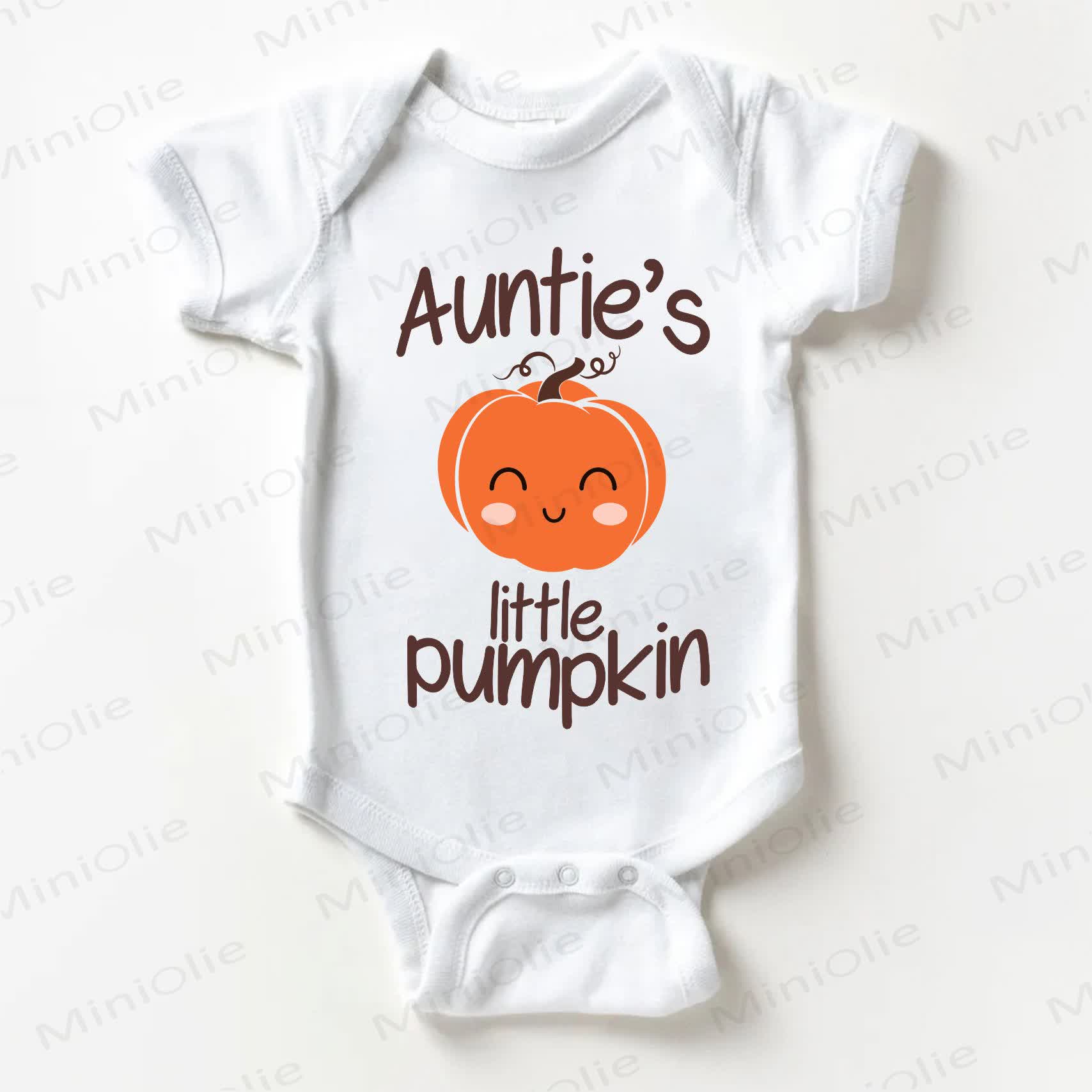 AUNTIE'S LITTLE PUMPKIN Baby White Bodysuit - White - 18-24M - image 1