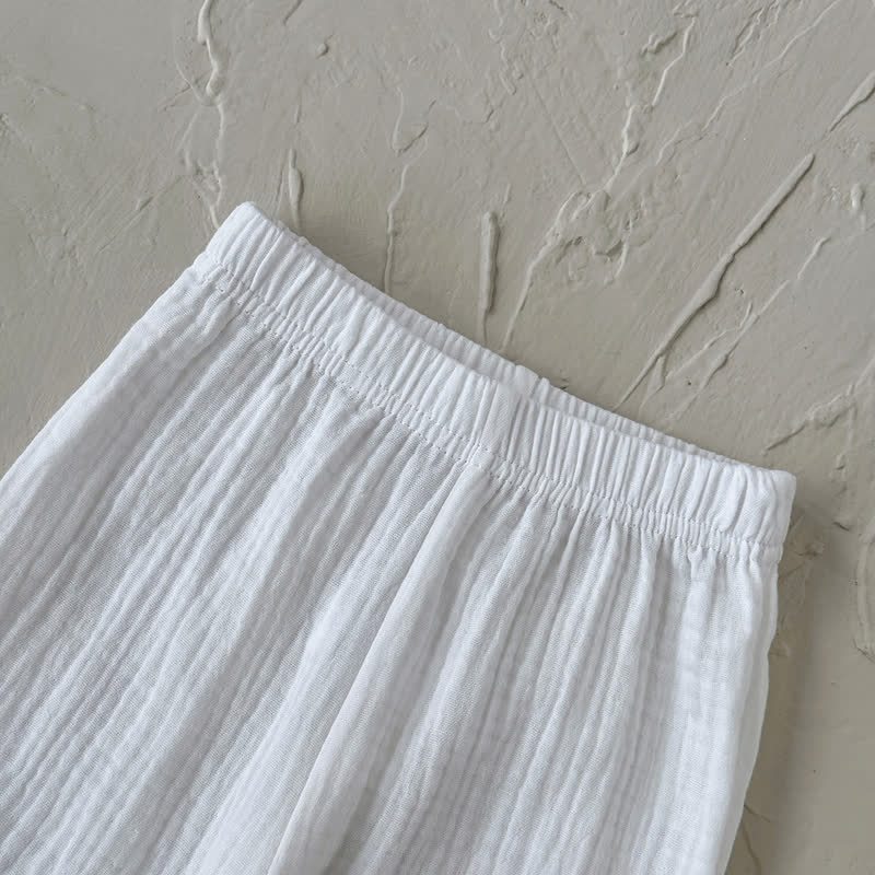Baby Toddler White Moon Patch Crinkled Top and Pants Set - image 6