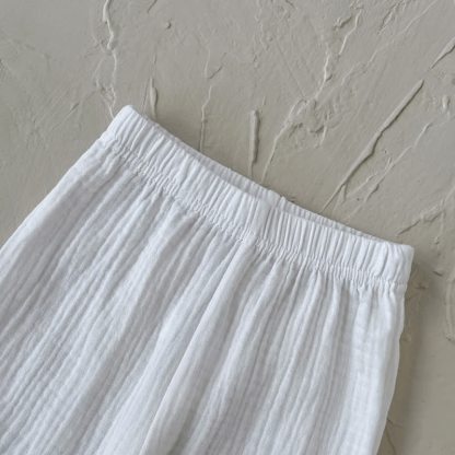 Baby Toddler White Moon Patch Crinkled Top and Pants Set - image 6