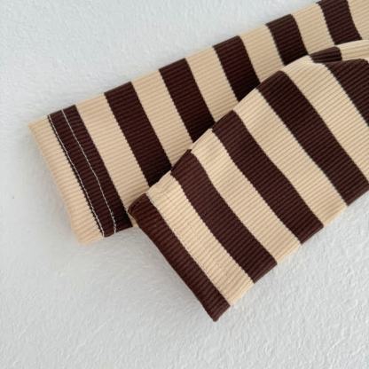 Baby Toddler Daschund Applique Sweatshirt and Striped Leggings Set - image 9