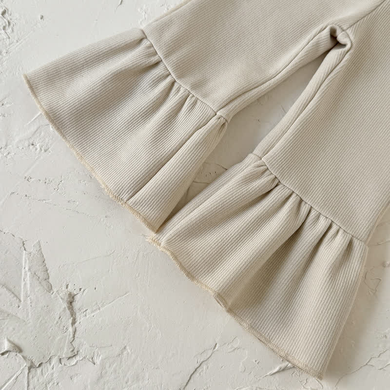 Baby Beige Vintage Lace Collar Top and Pants Set - image 7