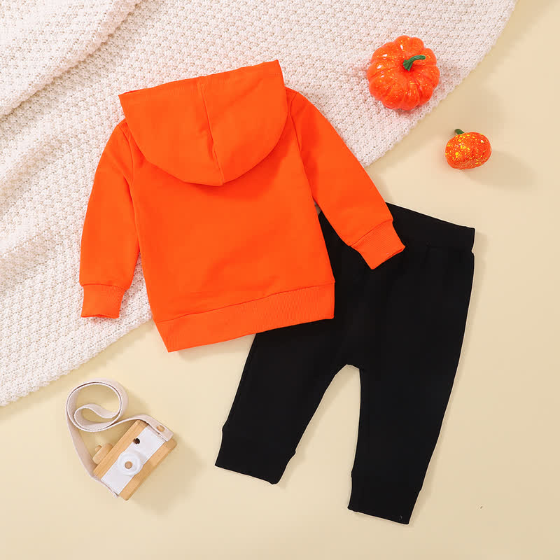 Baby Halloween Pumpkin Hoodie and Jogger Pants Set - image 2