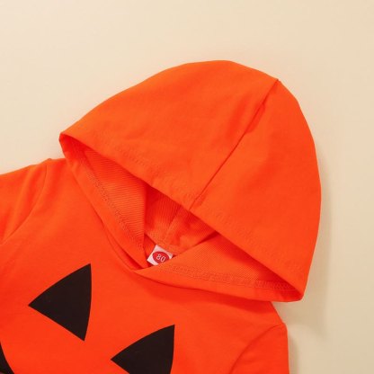 Baby Halloween Pumpkin Hoodie and Jogger Pants Set - image 3