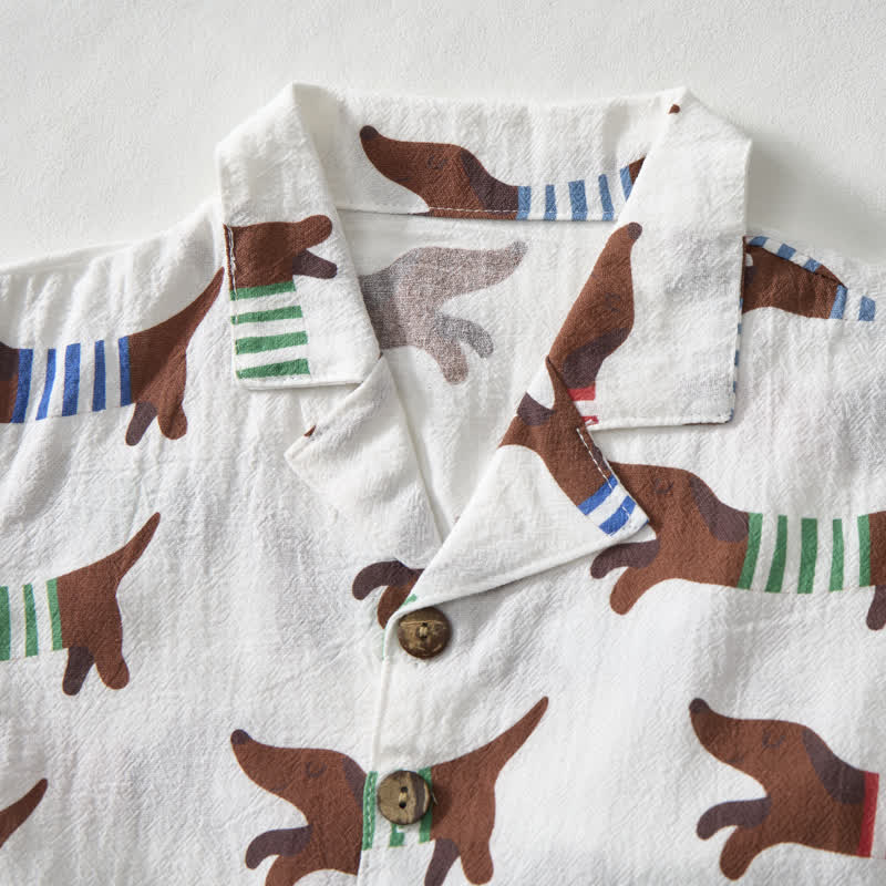 Baby Toddler Dachshund Shirt and Shorts 2-piece Set - image 2