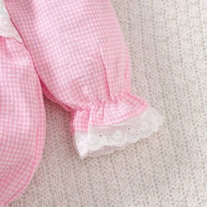 Baby Pink Smocked Animal Bodysuit - image 5