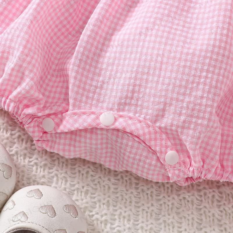 Baby Pink Smocked Animal Bodysuit - image 6