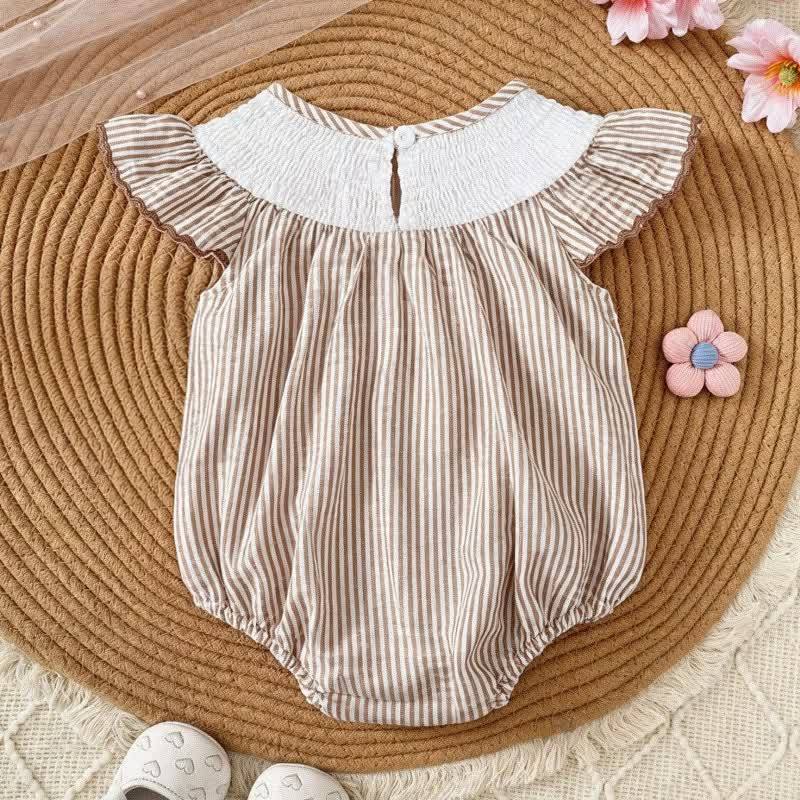 Baby Football Stripe Ruffle Collar Bodysuit - image 2