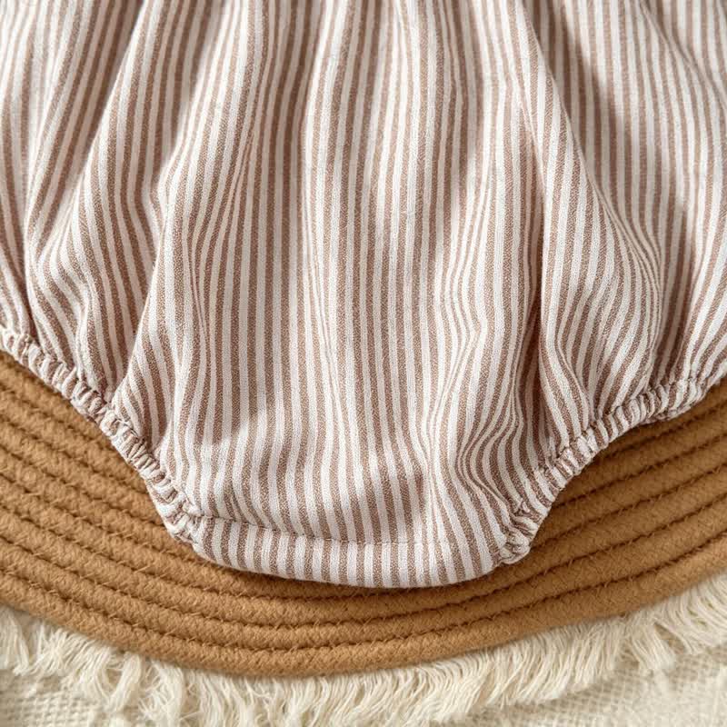 Baby Football Stripe Ruffle Collar Bodysuit - image 7