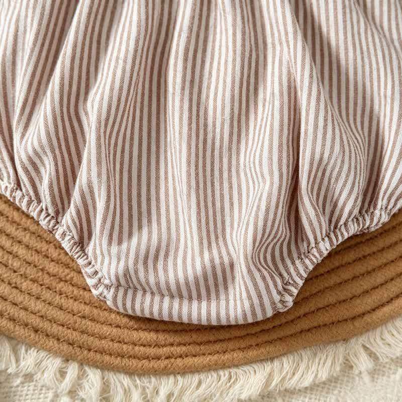 Baby Football Stripe Ruffle Collar Bodysuit - image 7