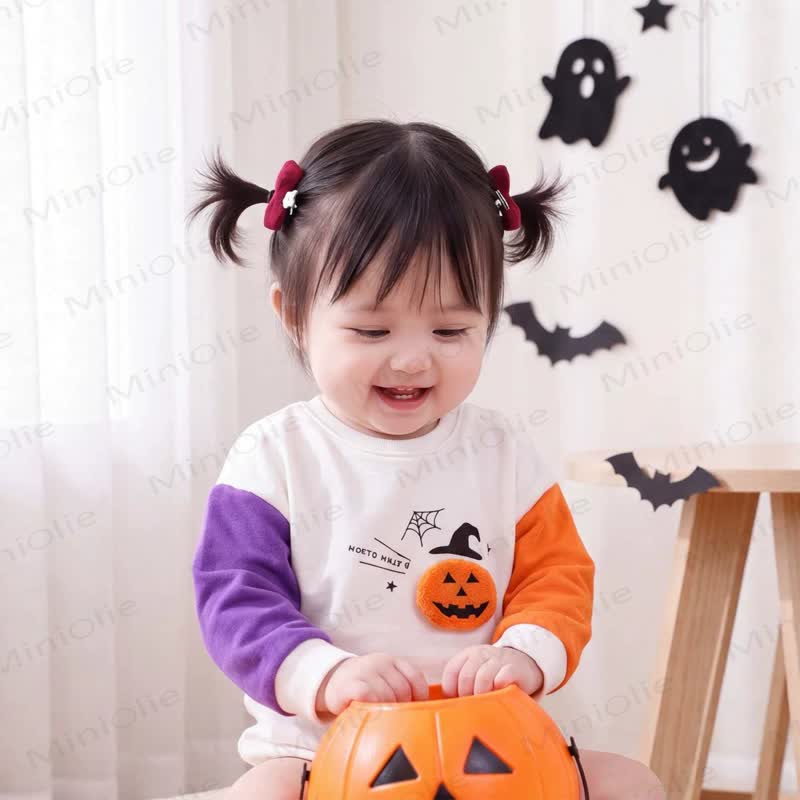 Baby Pumpkin Colorblock Halloween Bodysuit - image 4