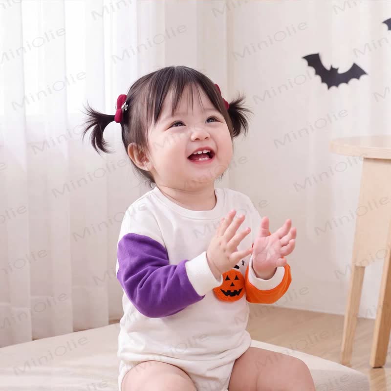 Baby Pumpkin Colorblock Halloween Bodysuit - image 5