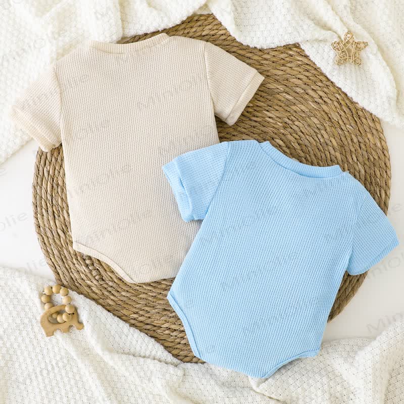 AUNTIE'S LITTLE DUDE Baby Waffle Bodysuit - image 2