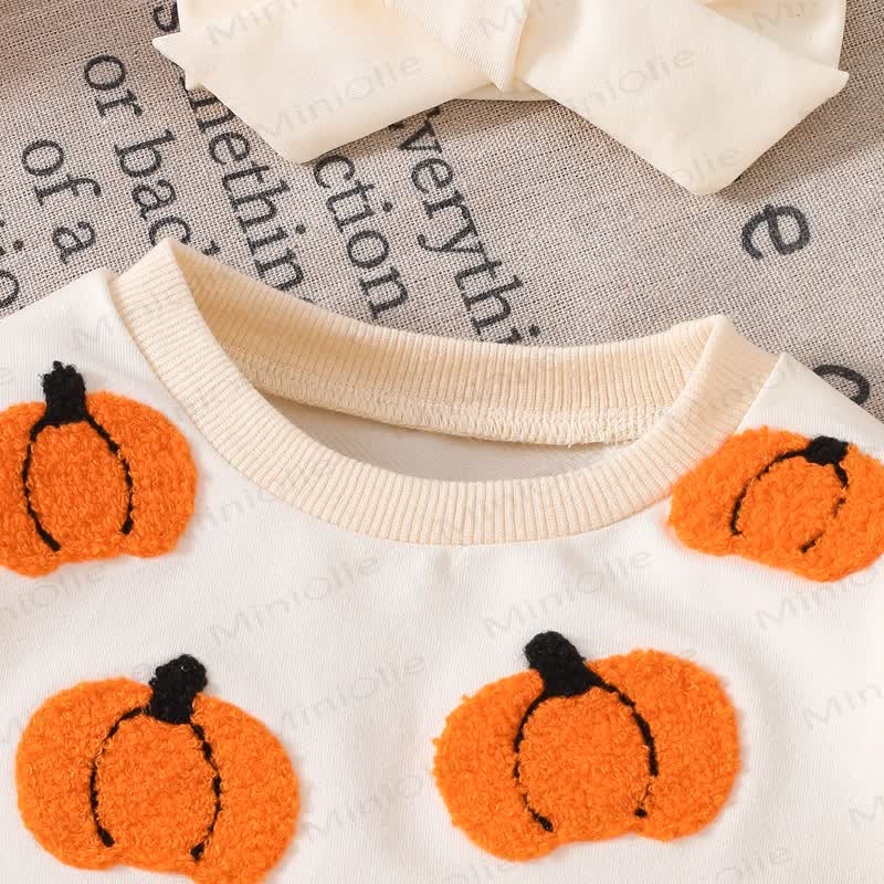 Baby Pumpkin/Ghost Bodysuit with Headband - image 3