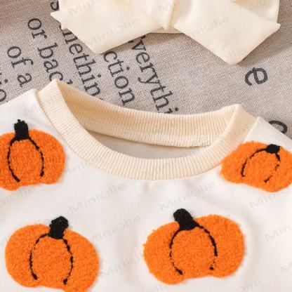 Baby Pumpkin/Ghost Bodysuit with Headband - image 3