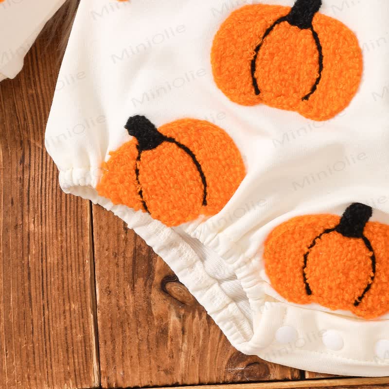 Baby Pumpkin/Ghost Bodysuit with Headband - image 7