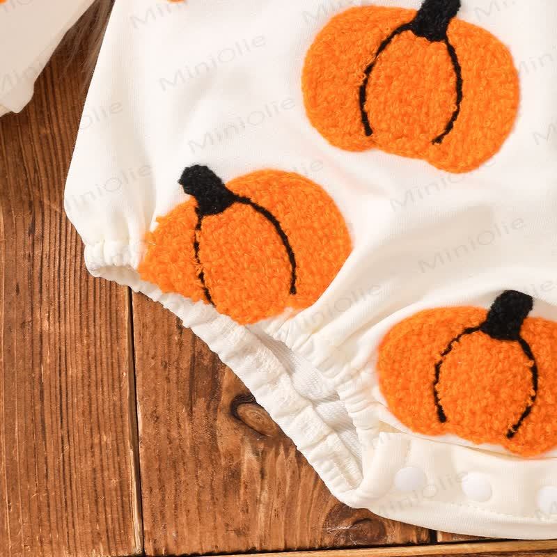 Baby Pumpkin/Ghost Bodysuit with Headband - image 7