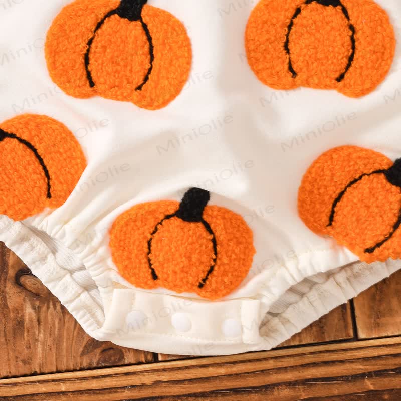 Baby Pumpkin/Ghost Bodysuit with Headband - image 6