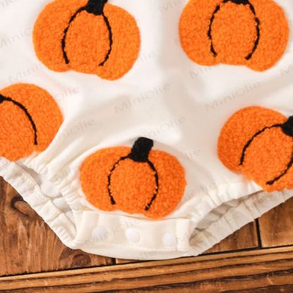 Baby Pumpkin/Ghost Bodysuit with Headband - image 6