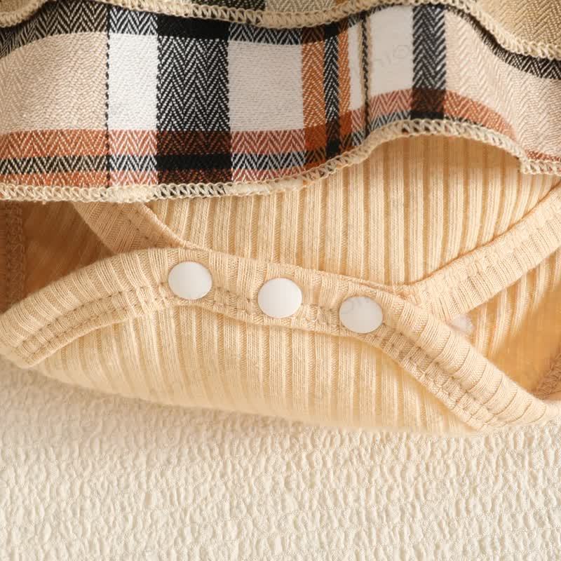 Baby Girl Plaid Skirt Bodysuit Headband Socks - image 14
