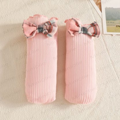 Baby Girl Plaid Skirt Bodysuit Headband Socks - image 7